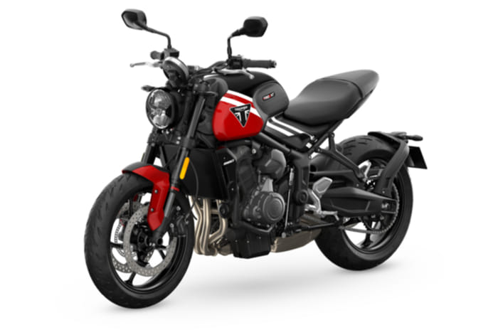 Triumph Trident 660 front left static in studio